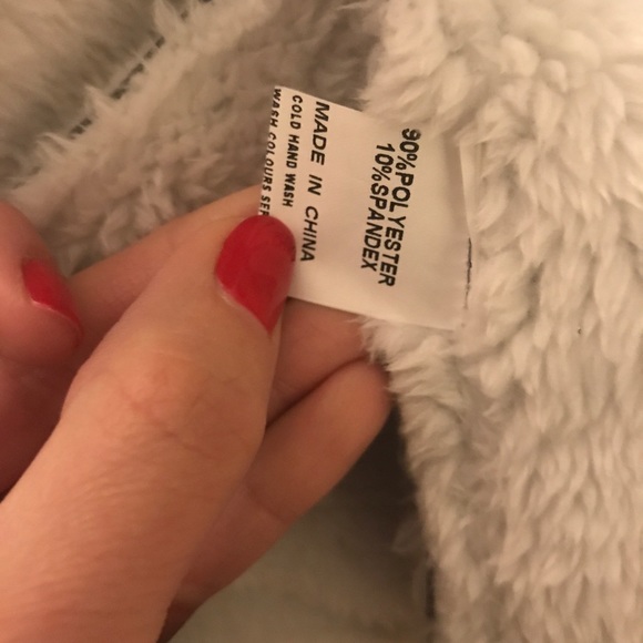 NWT LF GREY SUEDE & SHEEPSKIN JACKET - XS - Picture 8 of 8